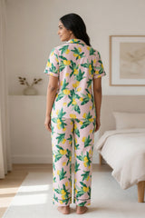 Citrus Bloom Cotton Pyjama Set