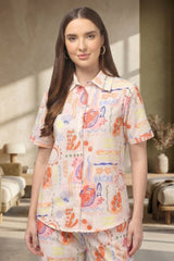 Summer Scribbles Cotton Pyjama Set