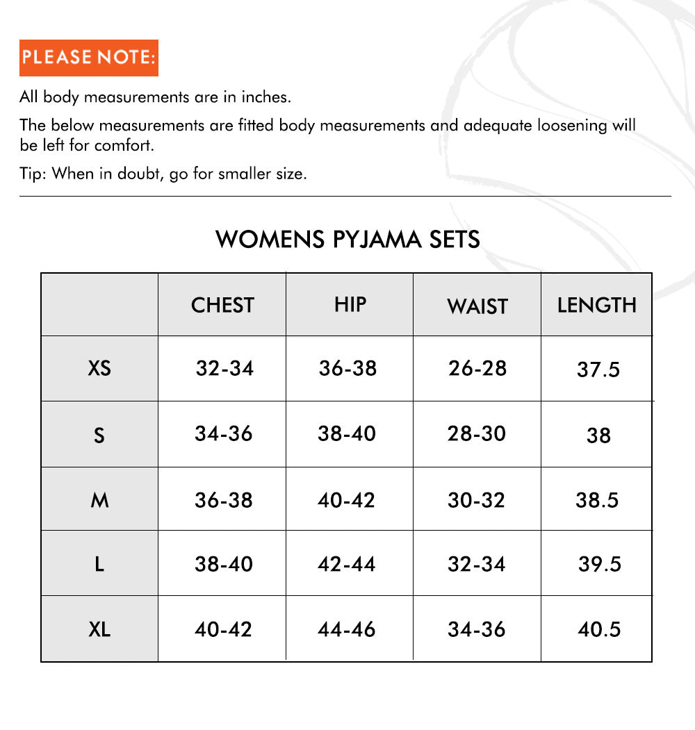 Size chart image