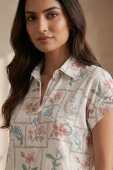 Cross Stitch Floral Co-ord Set