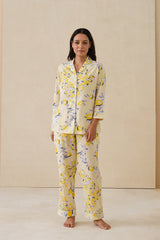 Sunlit Lemon Cotton Pyjama Set
