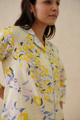 Sunlit Lemon Cotton Pyjama Set