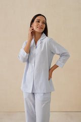 Blue Breeze Cotton Pyjama Set