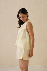 Cherryl Charm Cotton Shorts Set