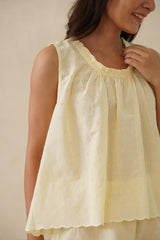 Cherryl Charm Cotton Shorts Set