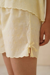 Cherryl Charm Cotton Shorts Set