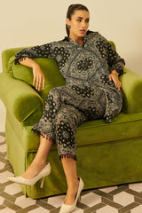 Ivor Black Satin Co-ord