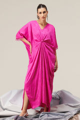 Vana Pink Knot Kaftan