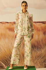 Cleo Ruffled Chiffon Top