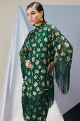 Zelie Green Lurex Co-ord