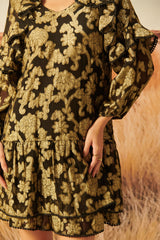 Celine Black Lurex Dress