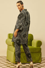 Ivor Black Satin Co-ord