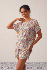 Rose Cotton Shorts Set