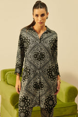 Ivor Black Satin Co-ord