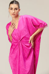 Vana Pink Knot Kaftan
