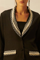 Estelle Pearl Black Blazer