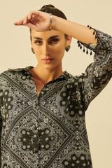 Ivor Black Satin Co-ord