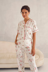 Pink Floral Pyjama Set