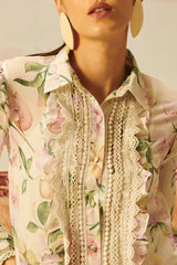 Cleo Ruffled Chiffon Top