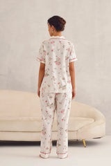 Pink Floral Pyjama Set