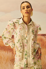 Cleo Ruffled Chiffon Top