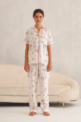 Pink Floral Pyjama Set