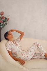 Pink Floral Pyjama Set