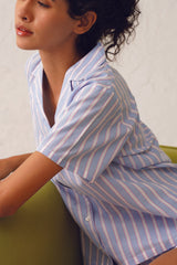 Rosine Stripe Cotton Shorts Set