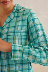 Green Checkered Pyjama Set