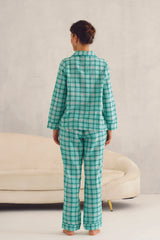 Green Checkered Pyjama Set