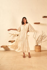 Anara Ivory Long Dress