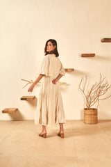Anara Ivory Long Dress