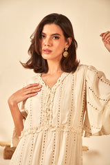 Anara Ivory Long Dress
