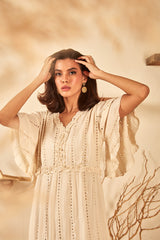 Anara Ivory Long Dress