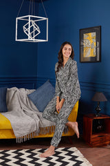 Zebra Satin Pyjama Set