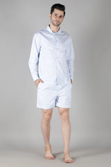 Men's Powder Blue Shorts Set