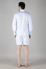 Men's Powder Blue Shorts Set
