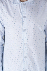 Men's Powder Blue Shorts Set