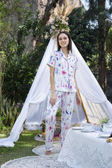 Jane Feather Satin Pyjama Set