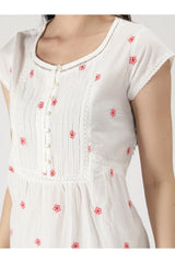 Ereny White Night Dress