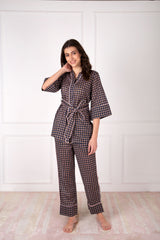 Kayo Robe Style Cotton Co-ord Set