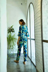 Hibiscus Blue Co-ord Set