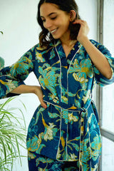 Hibiscus Blue Co-ord Set