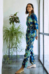 Hibiscus Blue Co-ord Set