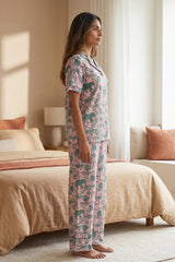 Pink Oasis Cotton Pyjama Set