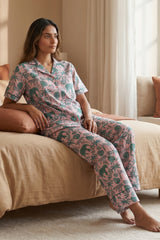 Pink Oasis Cotton Pyjama Set