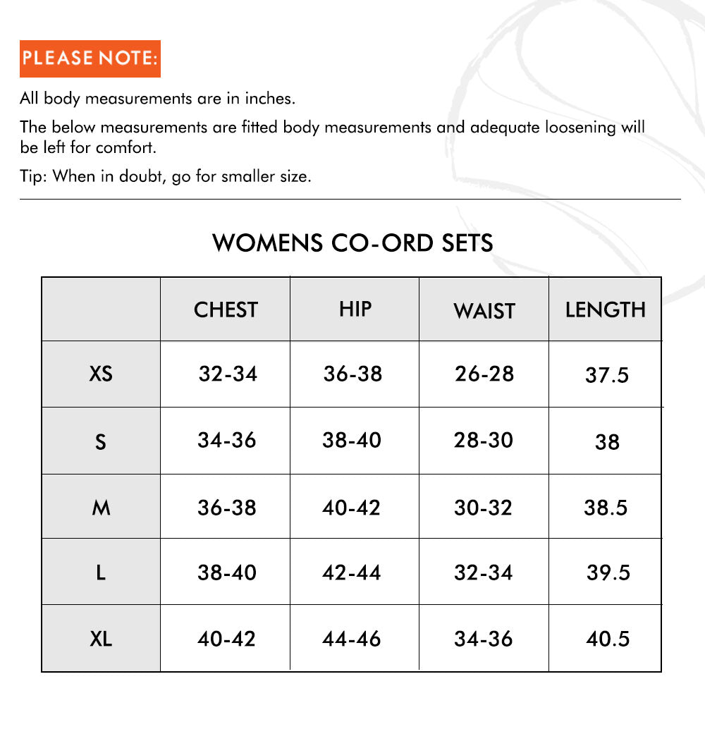 Size chart image