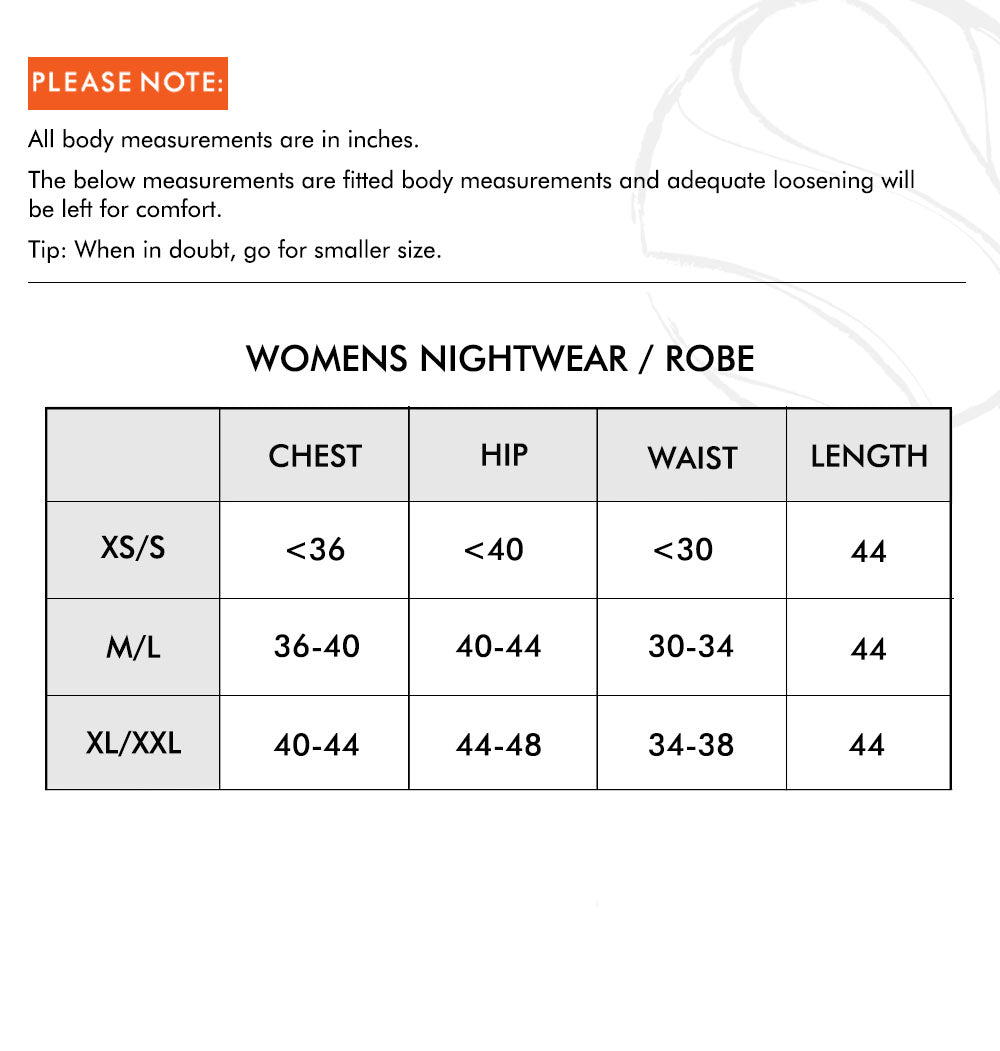 Size chart image