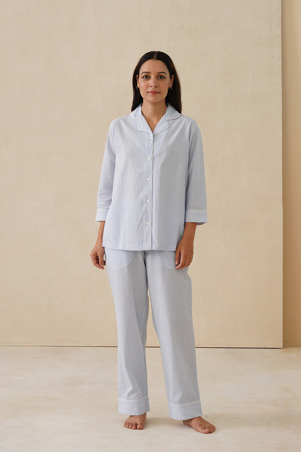 Blue Breeze Cotton Pyjama Set