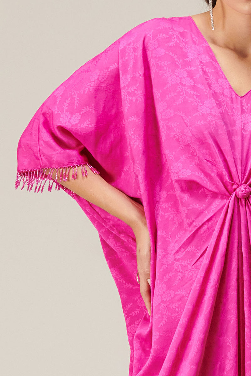 Vana Pink Knot Kaftan